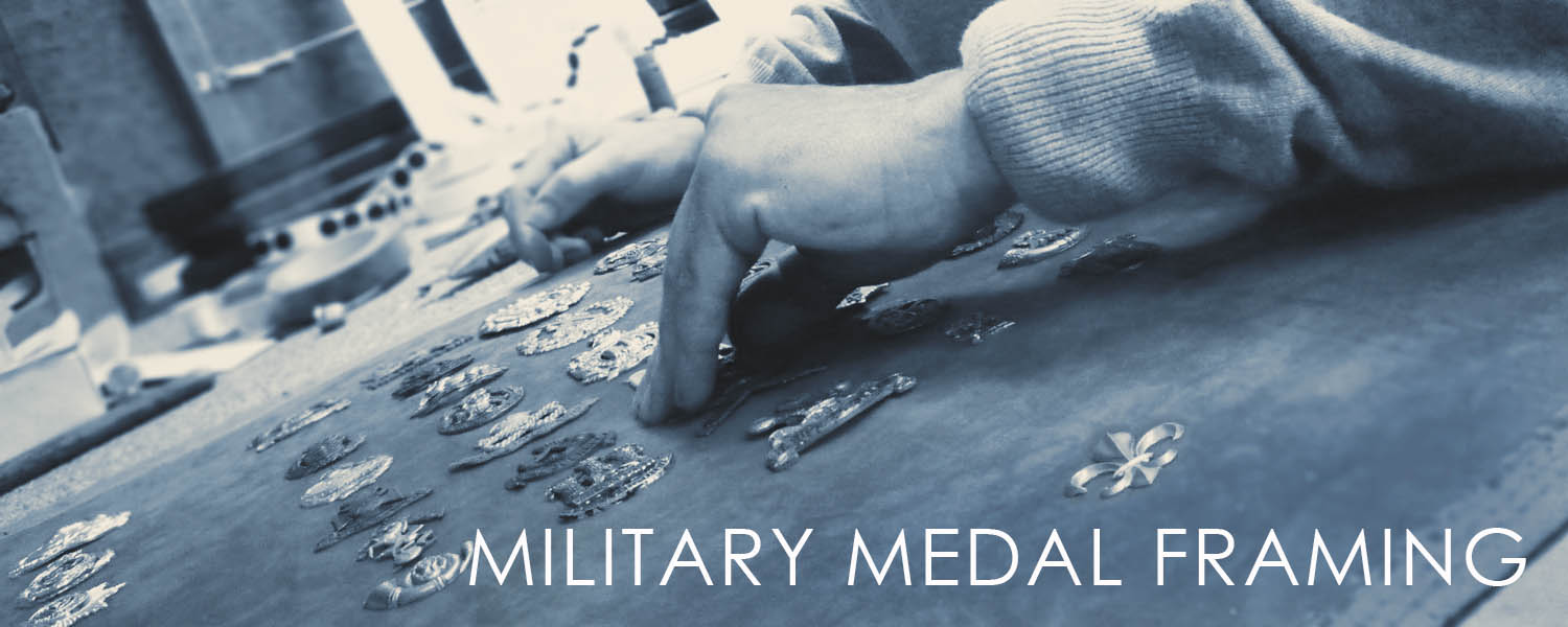 military medal bespoke framing